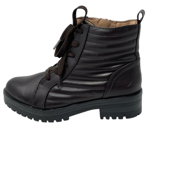 Life Stride In Motion Stormy Combat Faux Leather Lace Up  Ankle Boots Size 6M - Picture 6 of 12